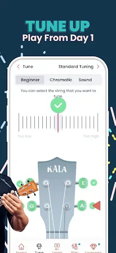 Скриншот 3 — Kala: Learn Ukulele & Tuner