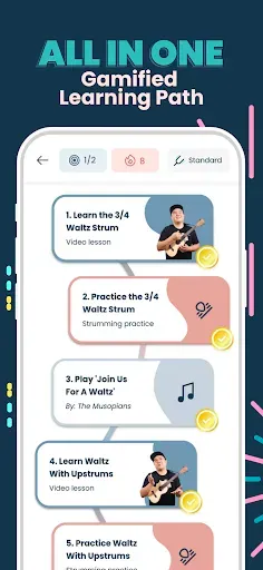 Скриншот 4 — Kala: Learn Ukulele & Tuner