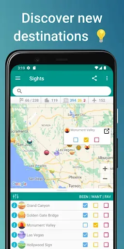 Скриншот 7 — Places Been - Travel Tracker