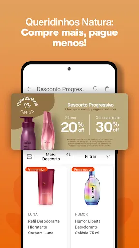 Скриншот 1 — Natura: Perfumes e Cosméticos