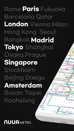 Скриншот 1 — NUUA METRO- Offline Subway Map
