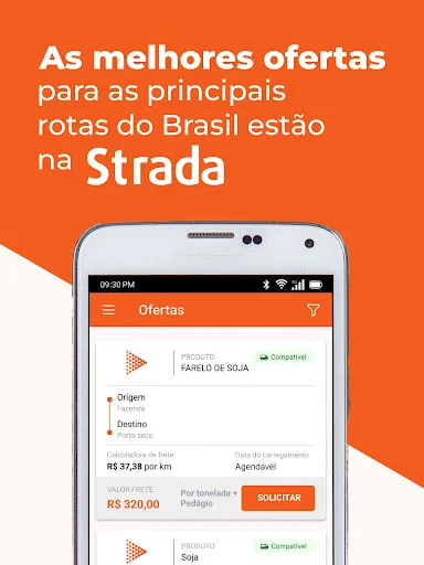 Скриншот 2 — Strada Log: fretes de cargas