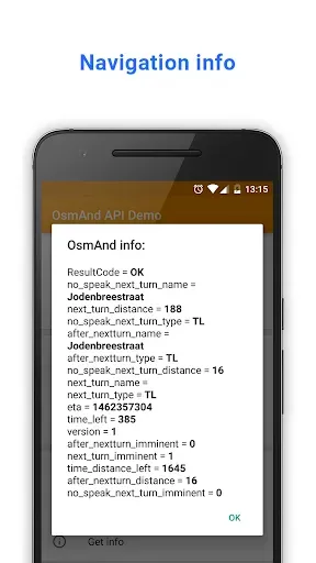 Скриншот 2 — OsmAnd API Demo