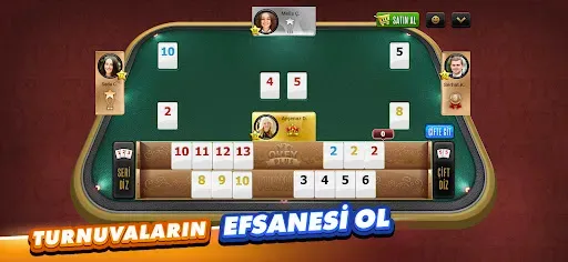 Скриншот 3 — Okey Plus - En Kalabalık Okey!
