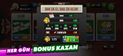Скриншот 4 — Okey Plus - En Kalabalık Okey!