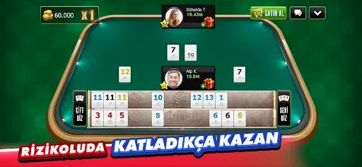 Скриншот 5 — Okey Plus - En Kalabalık Okey!