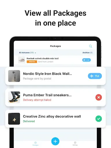 Скриншот 7 — Package Tracker - pkge Mobile