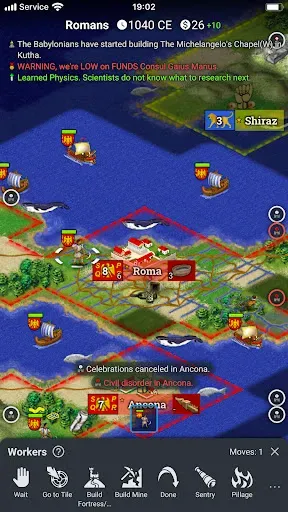 Скриншот 1 — Freeciv Go
