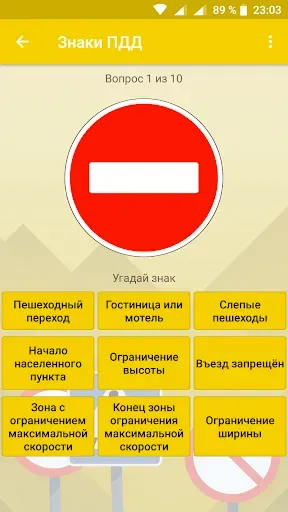 Скриншот 2 — Дорожные знаки России: ПДД