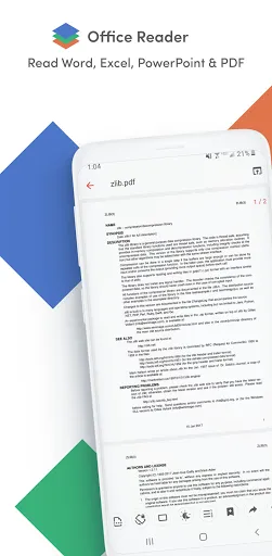 Скриншот 1 — Office Reader - PDF,Word,Excel