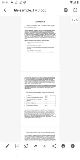 Скриншот 4 — Open Office Viewer - ODF, PDF