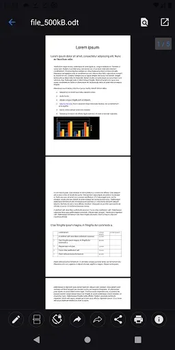 Скриншот 5 — Open Office Viewer - ODF, PDF