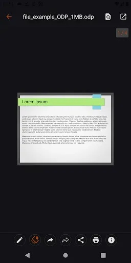 Скриншот 6 — Open Office Viewer - ODF, PDF