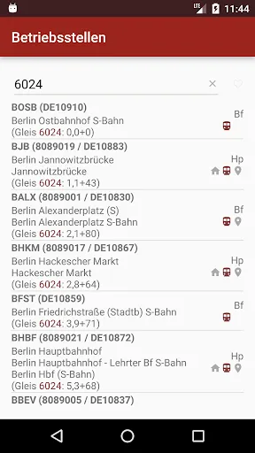 Скриншот 4 — DB Betriebsstellen