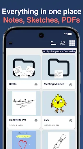 Скриншот 1 — HandWrite Pro Vector Notes