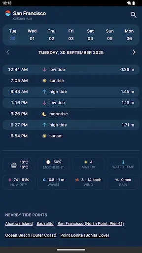 Скриншот 3 — Tide Table