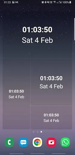 Скриншот 1 — Date Clock Widget