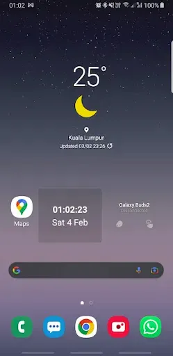 Скриншот 2 — Date Clock Widget