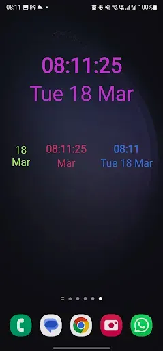 Скриншот 3 — Date Clock Widget