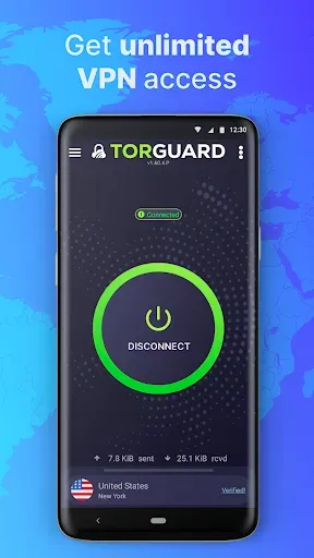 Скриншот 1 — Private & Secure VPN: TorGuard