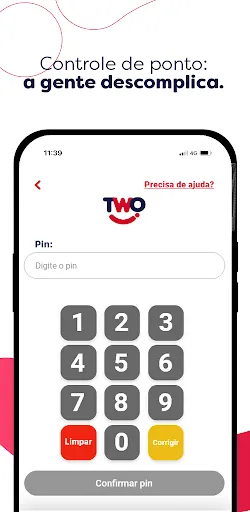 Скриншот 1 — TWO – Controle de Ponto