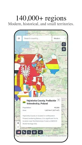 Скриншот 3 — TrueSize: Сравнивайте страны