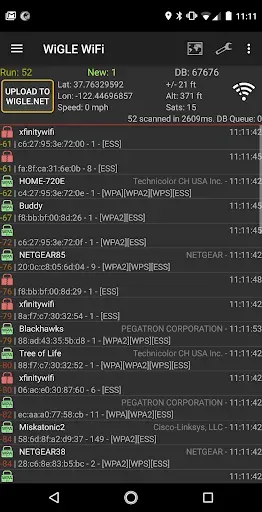 Скриншот 1 — WiGLE WiFi Wardriving
