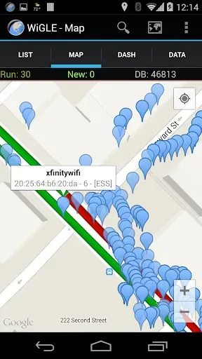 Скриншот 5 — WiGLE WiFi Wardriving