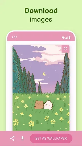 Скриншот 7 — Милые Обои На Телефон Kawaii