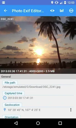 Скриншот 4 — Photo Exif Editor Pro