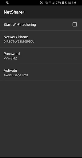 Скриншот 2 — NetShare+ WiFi Thethering