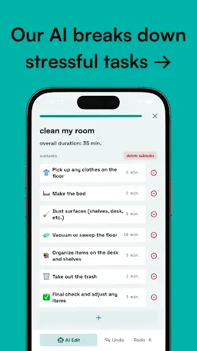Скриншот 2 — neurolist꞉ AI Planner for ADHD