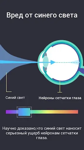 Скриншот 2 — Ночной фильтр:фильтр синего св