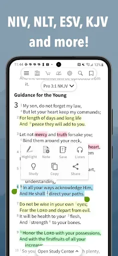 Скриншот 1 — NKJV Bible App by Olive Tree