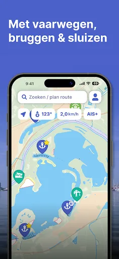 Скриншот 5 — Waterkaarten: Vaar Navigatie