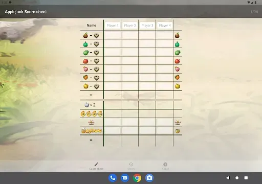 Скриншот 4 — Applejack Score sheet