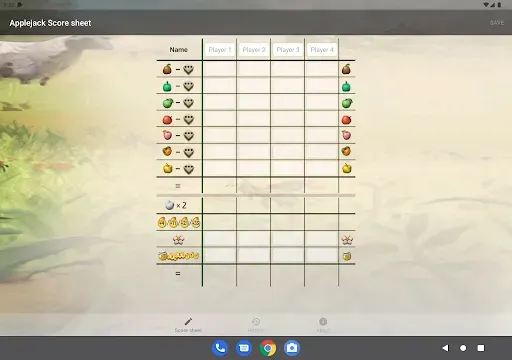 Скриншот 5 — Applejack Score sheet