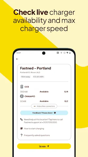 Скриншот 4 — Fastned - EV charging app