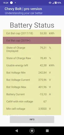Скриншот 2 — Chevy Bolt monitor pro