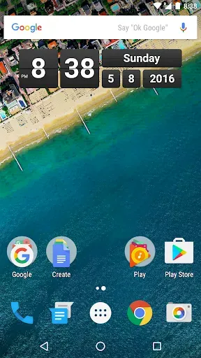Скриншот 1 — Retro Clock Widget