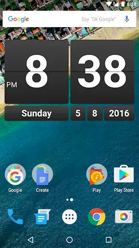 Скриншот 2 — Retro Clock Widget