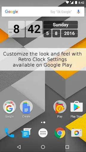 Скриншот 4 — Retro Clock Widget