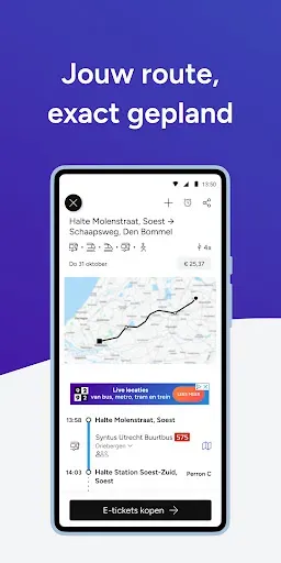 Скриншот 4 — 9292 reisplanner OV + e-ticket