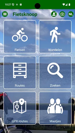 Скриншот 1 — Fietsknoop fietsen en wandelen