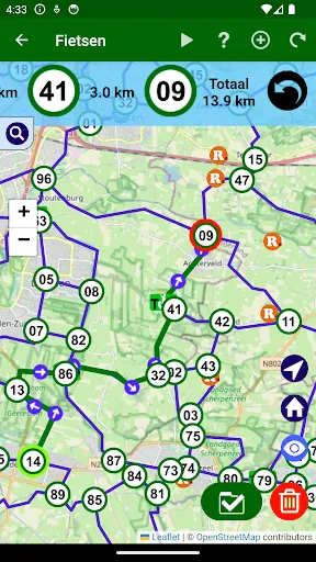 Скриншот 3 — Fietsknoop fietsen en wandelen