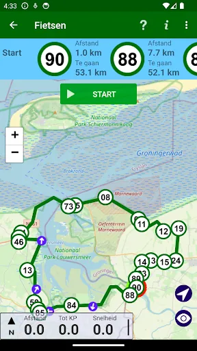 Скриншот 5 — Fietsknoop fietsen en wandelen