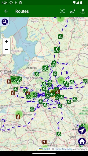 Скриншот 6 — Fietsknoop fietsen en wandelen