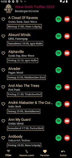 Скриншот 2 — Wave Gotik Treffen 2026