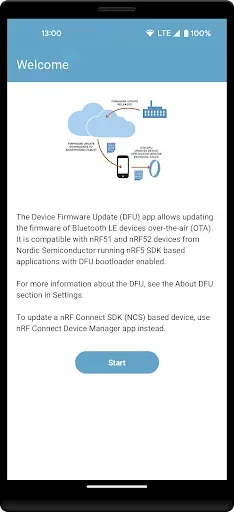 Скриншот 1 — nRF Device Firmware Update