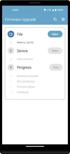 Скриншот 2 — nRF Device Firmware Update